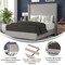 Flash Furniture Gray Full Platform Bed with Tufted Headboard YK-1077-GY-F-GG - alternate 4